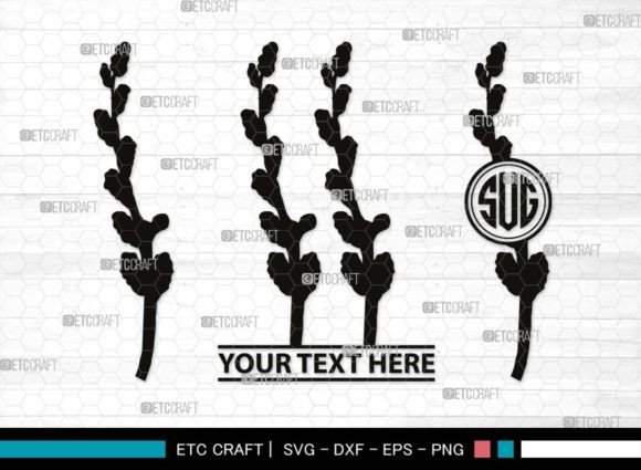Download Pussy Willow Monogram, Spring Nature Svg - Premium Bundle