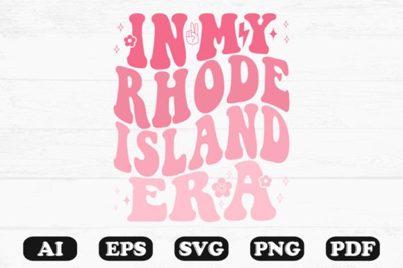 Download In My Rhode Island Era Retro Wavy Svg - Premium Resources